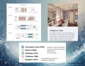 Uncruise Safari Endeavour Trailblazer Cabin Layout